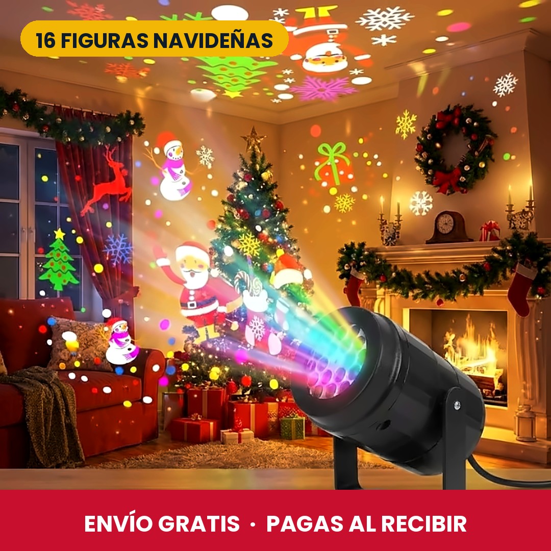 Proyector Navideño LED – Decora tu casa en 1 minuto