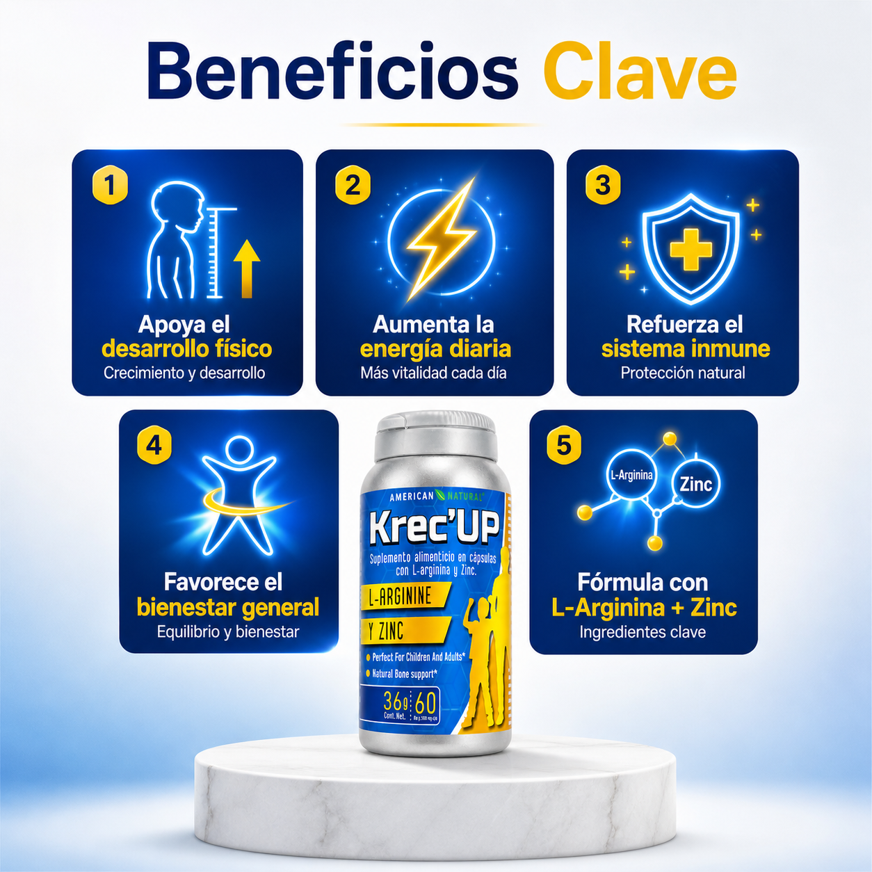 Krec Up™: Tratamiento Completo de 2 Meses – Compra 1 Mes y Recibe 2 (Oferta Especial)