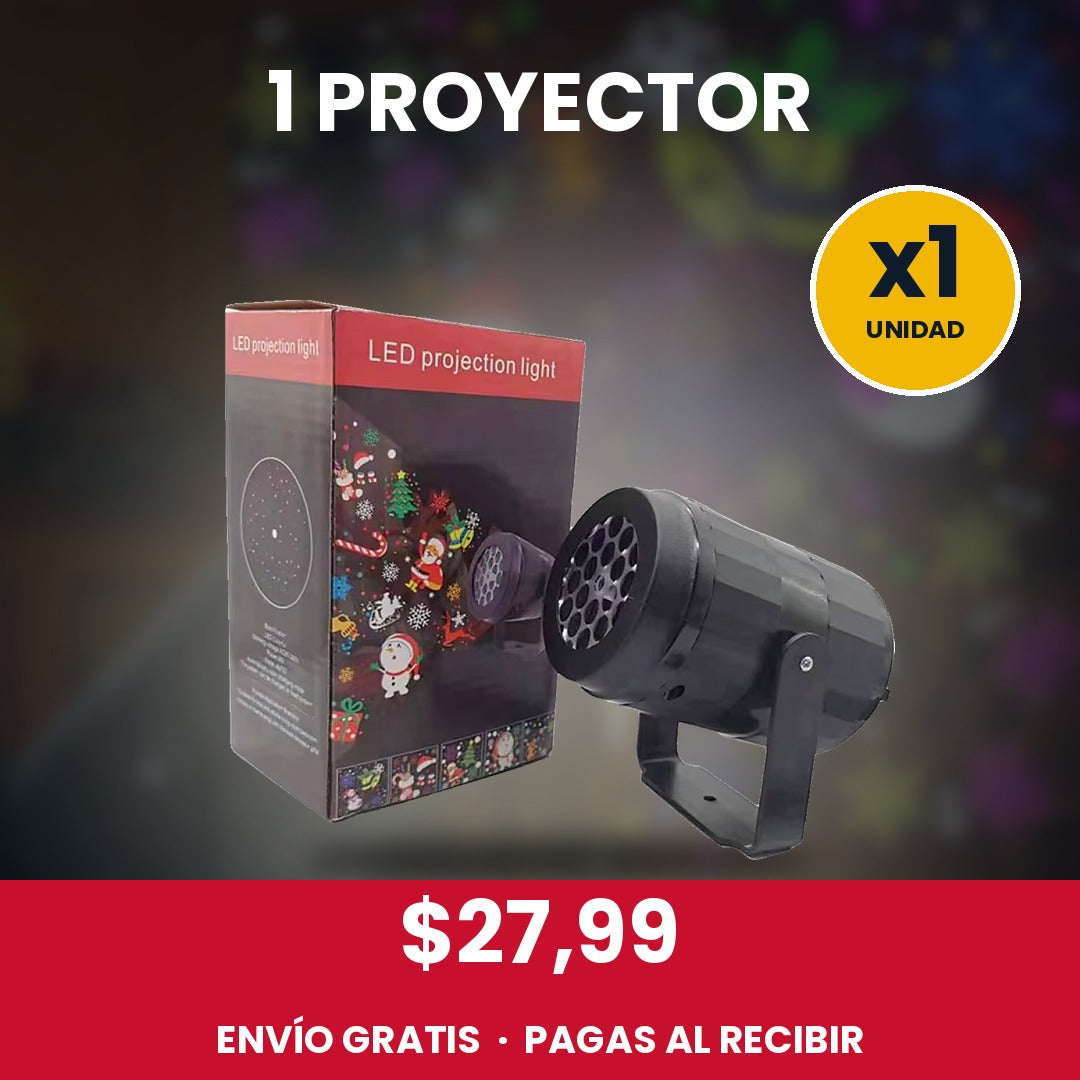 Proyector Navideño LED – Decora tu casa en 1 minuto